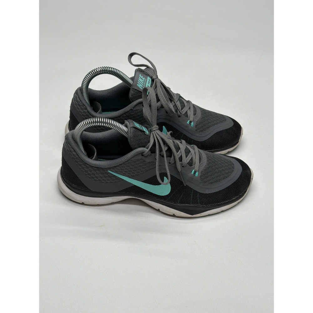 Nike Flex TR 8 Women's Training Shoes Grey Teal Athletic Sneakers Size 5.5